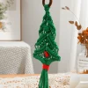 1 pièce, décorations de noël, artisanat décoratif de perles tressées, décoration de fête sur le thème de noël