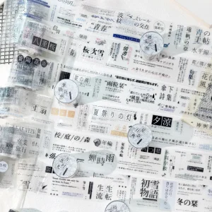 Autocollants décoratifs sur le thème du texte de Style japonais, autocollants à bande amusants pour compte à main, matériaux de bricolage Autocollants décoratifs sur le thème du texte de Style japonais, autocollants à bande amusants pour compte à main, matériaux de bricolage