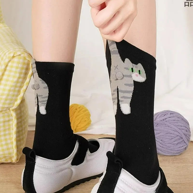 chaussettes de chat drôles coréennes avec boule chaussettes en coton pour femmes chaussettes douces respirantes créatives fille femmes chaussettes cadeaux pour les amoureux des chats chaussettes de chat drôles coréennes avec boule chaussettes en coton pour femmes chaussettes douces respirantes créatives fille femmes chaussettes cadeaux pour les amoureux des chats