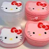 japonais ins transparent rose hello kitty boîte de rangement organisateur sanrio multifonction en plastique papeterie petits articles boîte à bijoux
