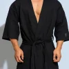Peignoir pour hommes mode basique Modal confortable 100% coton pyjama mâle décontracté maison Robes de bain Peignoir pour hommes mode basique Modal confortable 100% coton pyjama mâle décontracté maison Robes de bain