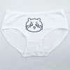 kawaii chiikawas sous vêtements en pur coton avec motif imprimé mignon pour filles et étudiants, caleçon confortable, tissu doux