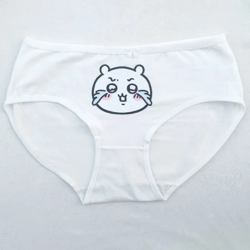 kawaii chiikawas sous vêtements en pur coton avec motif imprimé mignon pour filles et étudiants, caleçon confortable, tissu doux kawaii chiikawas sous vêtements en pur coton avec motif imprimé mignon pour filles et étudiants, caleçon confortable, tissu doux