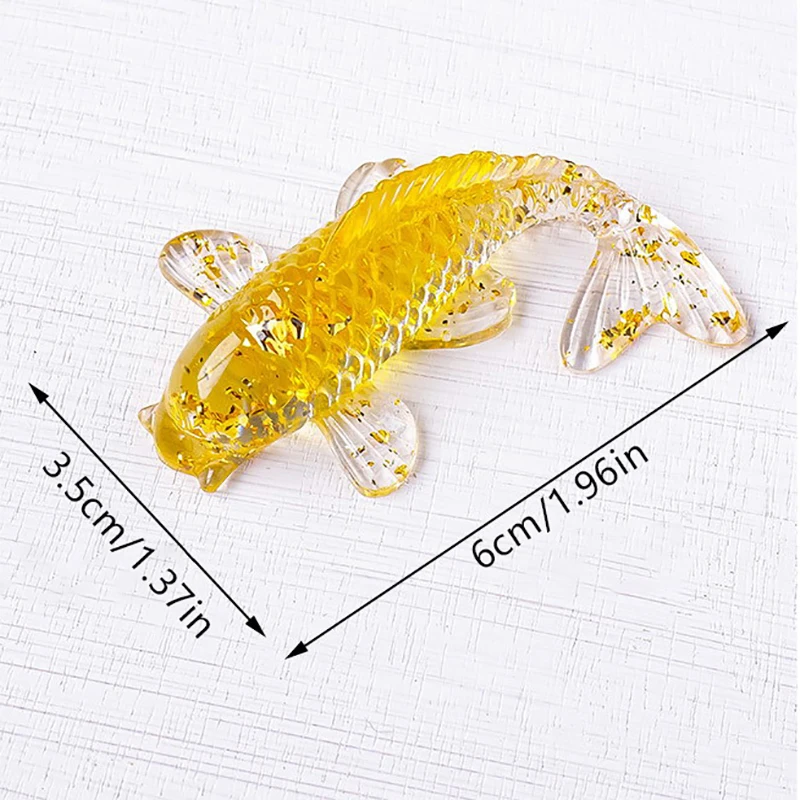 figurine de poisson koi porte bonheur en pierre de cristal, mini statue de carpe fantaisie en résine, décoration de maison, ornement de bureau, cadeau figurine de poisson koi porte bonheur en pierre de cristal, mini statue de carpe fantaisie en résine, décoration de maison, ornement de bureau, cadeau