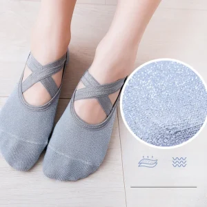 Femmes haute qualité Yoga cheville chaussettes anti-dérapant séchage rapide Pilates Ballet chaussettes dames coton chaussettes bonne adhérence Sport cheville chaussettes