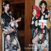kimono cosplay women's formal attire traditional improvement clothes japanese cute pink literary and artistic portrait dress
