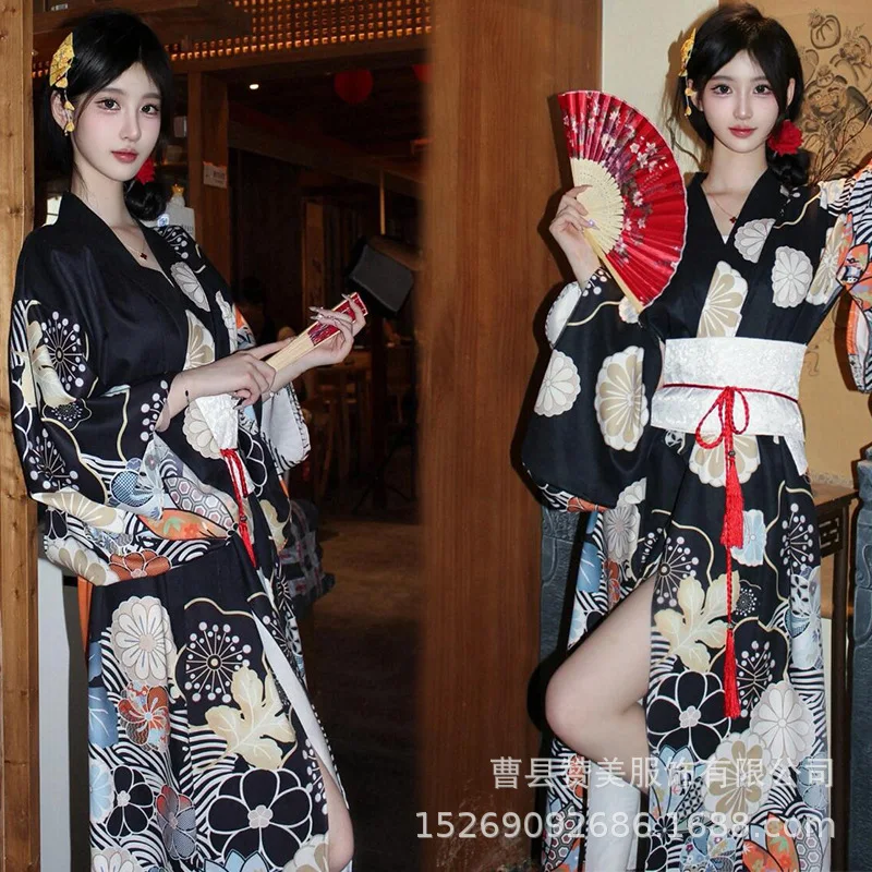 kimono cosplay women's formal attire traditional improvement clothes japanese cute pink literary and artistic portrait dress kimono cosplay women's formal attire traditional improvement clothes japanese cute pink literary and artistic portrait dress