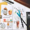japon tombow ab t 10/12 pièces stylo pinceau de calligraphie professionnel double tête marqueur d'eau pour l'écriture peinture art fournitures