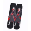 naruto hommes chaussettes mode coton impression tube moyen chaussette dessin animé couple sport chaussettes décontracté respirant confortable bas