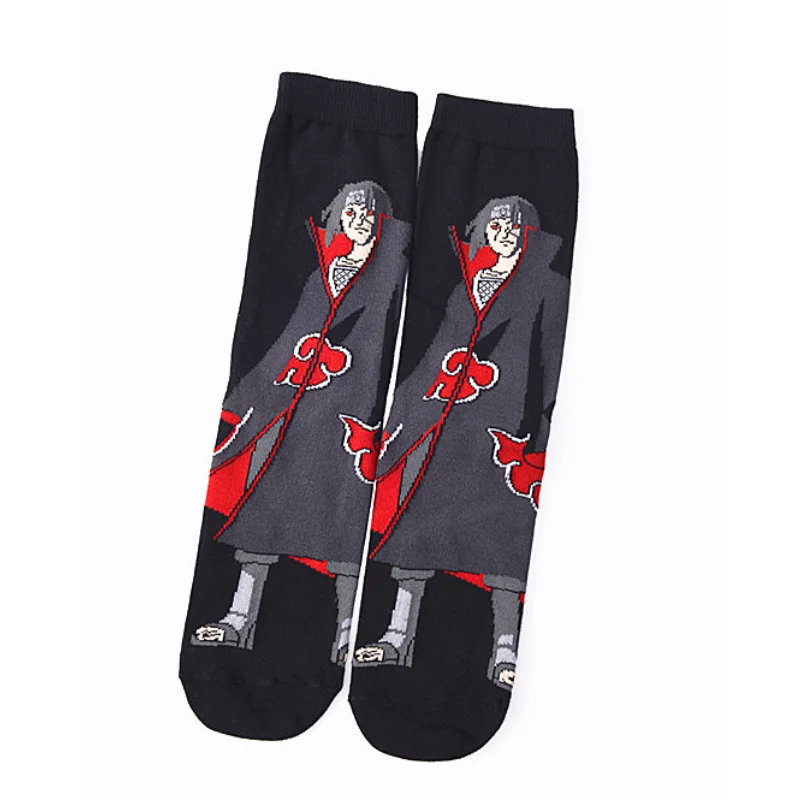naruto hommes chaussettes mode coton impression tube moyen chaussette dessin animé couple sport chaussettes décontracté respirant confortable bas naruto hommes chaussettes mode coton impression tube moyen chaussette dessin animé couple sport chaussettes décontracté respirant confortable bas