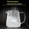 théière en verre résistante à la chaleur, bouilloire à thé avec infuseur amovible en acier inoxydable, service à thé kungfu pour thé vert, thé aux fruits, 1 pièces