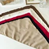 foulard triangle en satin de soie pour femmes, couleur unie, bandeau à lacets, voyage d'été, photo littéraire