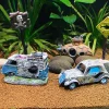 ornements décoratifs d'aquarium en résine, décoration précieuse de bus cassé, simulation de roches, accessoires précieux de poisson