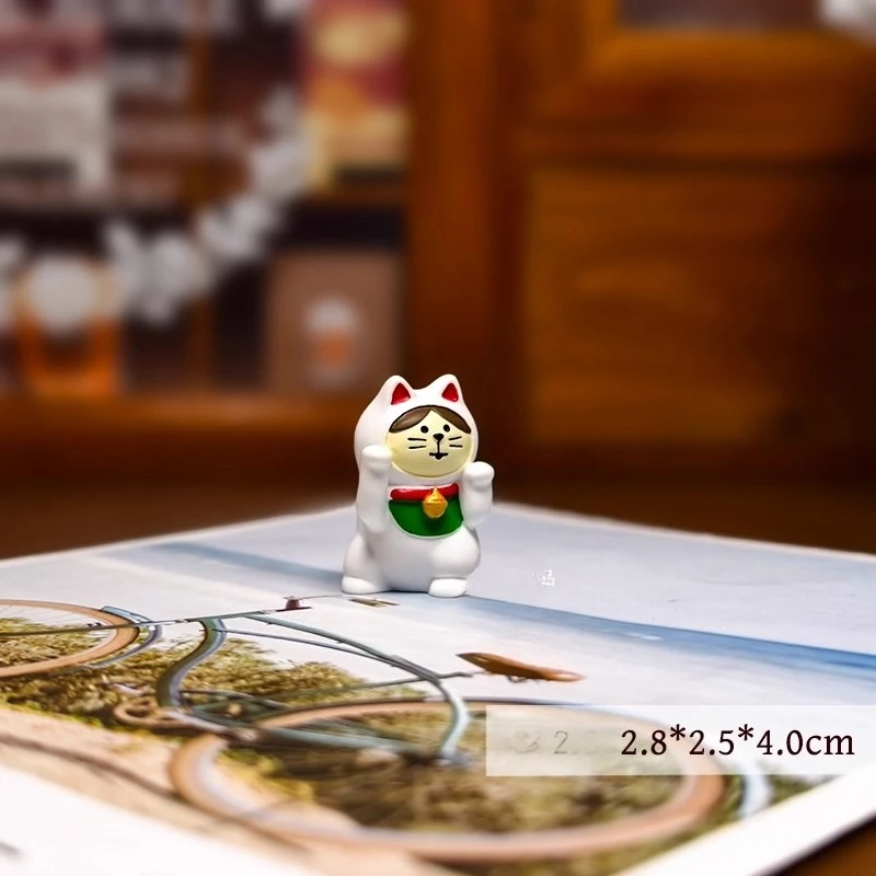 ornements de bureau chat porte bonheur mignon, décoration porte bonheur, artisanat créatif en résine, modèle miniature, décor de bureau, petit cadeau pour amis ornements de bureau chat porte bonheur mignon, décoration porte bonheur, artisanat créatif en résine, modèle miniature, décor de bureau, petit cadeau pour amis