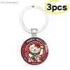{summer2} porte clés chat serendipity japonais : 1/3/5 pièces maneki neko en alliage de zinc pour clés de voiture, décoration de sac, cadeau.
