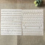 Pochoirs pour peinture, Scrapbook, coloriage, gaufrage, modèle de carte décorative, lettres de l&rsquo;alphabet, bricolage, 8 pièces/ensemble