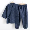 samue ensemble de vêtements de travail traditionnels japonais, veste et pantalon, moines bouddhistes, dahs, vermont, bouddhisme, vêtements de travail de jardinage, 2 pièces