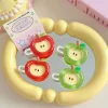 pince à cheveux pomme mignonne pour femmes, barrettes à frange latérale de style coréen/japonais, épingle à cheveux et accessoires pour filles