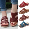 Sandales orthopédiques à bout ouvert pour femmes, antidérapantes, respirantes, couleur unie, plates, à Clip, adaptées à l’intérieur et à l’extérieur Sandales orthopédiques à bout ouvert pour femmes, antidérapantes, respirantes, couleur unie, plates, à Clip, adaptées à l’intérieur et à l’extérieur
