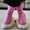 nouvelle marque de marée derrière le visage qui pleure a b chaussettes créatives drôles sport couleur pure couples chaussettes marée coton chaussettes hommes femmes