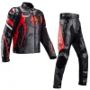 agreidanmo veste de moto imperméable pour homme et femme, ensemble en cuir, coupe vent, pluie et automne, course chaude, trempée, hiver