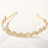 diadèmes de feuilles d'olive dorées vintage, couronne de patients, coiffure de mariage, bijoux de cheveux de mariées, bandeau pour femmes, accessoire de cheveux