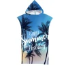 poncho de surf en tissu microfibre pour hommes et femmes, robe à séchage rapide avec capuche, unisexe, pour plongée en plein air, serviette chauffante