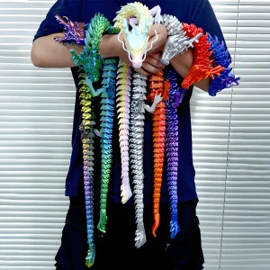 Jouet Dragon en cristal imprimé en 3D, 88CM, Dragon articulé rotatif, cadeau pour enfants avec tdah, parfait pour cadeau d’anniversaire Jouet Dragon en cristal imprimé en 3D, 88CM, Dragon articulé rotatif, cadeau pour enfants avec tdah, parfait pour cadeau d’anniversaire