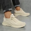 femmes chaussures baskets décontractées automne 2025 nouvelle mode loisirs sport chaussures simples en gros usine transfrontalière tendance mouche tissage