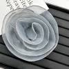 broche florale multicouche en organza pour femme, épinglettes, fleur de poitrine, corsage, vêtements, décoration de robe, rose, mode