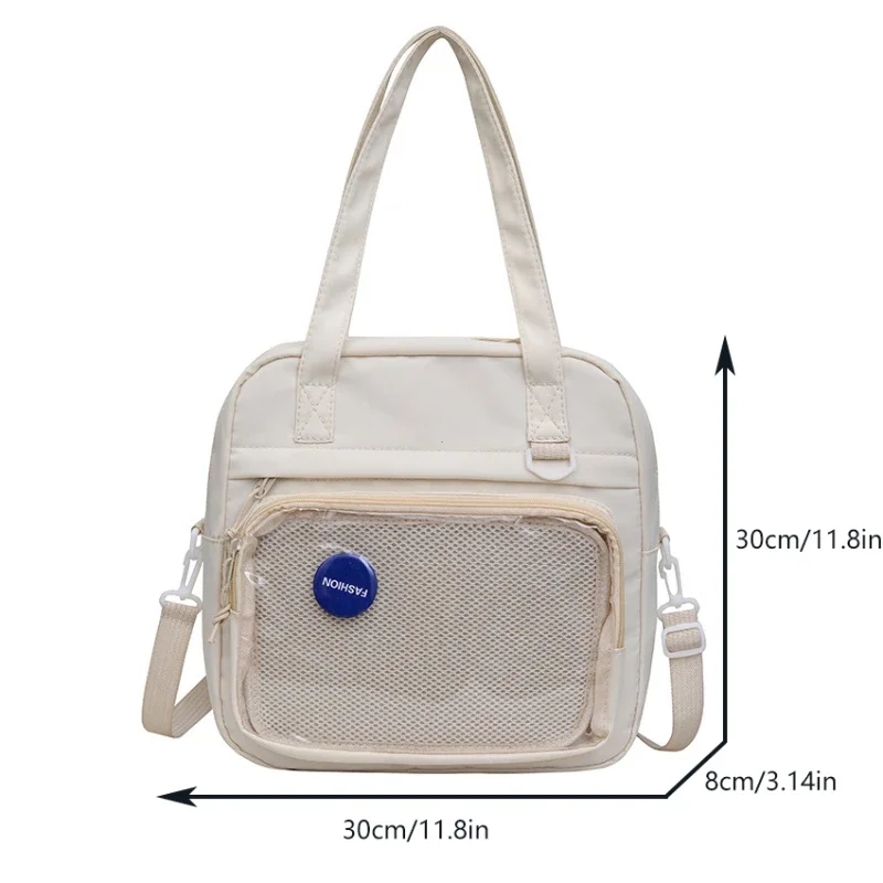 grands sacs à main de style japonais kawaii itabag pour poupées, sacs d'école en nylon pour adolescentes, sac fourre tout initié jk, sac à bandoulière, nouveau grands sacs à main de style japonais kawaii itabag pour poupées, sacs d'école en nylon pour adolescentes, sac fourre tout initié jk, sac à bandoulière, nouveau