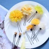 fourchettes à cheveux à fleurs de style japonais, pinces à cheveux kimono japonais faites à la main, glands en tissu vintage, bâton à cheveux, accessoire kimono