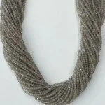 Perles rondes en Agate grise naturelle pour femmes, perles amples, fabrication de bijoux, bracelet et collier, 38cm, fabricant, vente en gros