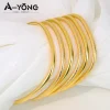 bijoux de mode en or de dubaï, bracelet irrégulier plaqué or 21 carats, bracelets vintage oman pour femmes turques, bijoux de fête de mariage