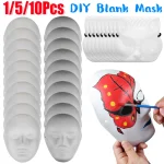 1-10 pièces bricolage masques complets blanc chat renard masque Halloween Cosplay peintable Couple demi-animal fête artisanat accessoire pour la fête 1-10 pièces bricolage masques complets blanc chat renard masque Halloween Cosplay peintable Couple demi-animal fête artisanat accessoire pour la fête