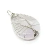 pierre naturelle arbre de vie motif dragon agate pendentif coloré 30x48mm fabrication de bijoux collier à faire soi même boucles d'oreilles accessoires cadeau
