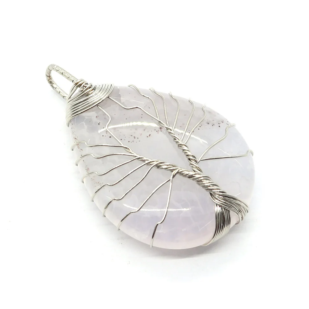 pierre naturelle arbre de vie motif dragon agate pendentif coloré 30x48mm fabrication de bijoux collier à faire soi même boucles d'oreilles accessoires cadeau pierre naturelle arbre de vie motif dragon agate pendentif coloré 30x48mm fabrication de bijoux collier à faire soi même boucles d'oreilles accessoires cadeau
