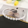 bandeaux de sauna à fleurs roses douces pour filles, cerceaux à cheveux, bandeaux à lunette pour enfants, accessoires pour cheveux, cerceau de tête