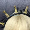 e56a bandeau vintage bandeau magnifique baroque diadèmes à pointes casque divinité