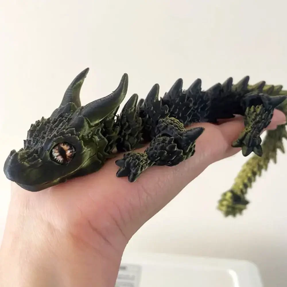 dragon artisanal imprimé en 3d, 31.5cm, ornement de bureau, décoration de maison et de bureau, articulations mobiles, jouet fidget pour adultes et enfants dragon artisanal imprimé en 3d, 31.5cm, ornement de bureau, décoration de maison et de bureau, articulations mobiles, jouet fidget pour adultes et enfants