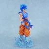 32 cm en stock dragon ball anime figure kirin super bleu goku double tête statue lumineuse pvc modèle à collectionner poupée jouet cadeaux