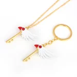 Anime carte Captor Sakura porte-clés Kinomoto Sakura étoile baguette pendentif porte-clés pour femmes hommes enfants bijoux accessoires