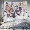 tapisserie murale suspendue pour filles, dessin animé mignon, style japonais, art, science fiction, décoration de maison, couverture murale, chambre à coucher, salon, dortoir