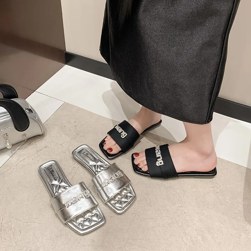 sandales à enfiler décontractées à talons bas pour femmes, sandales à la mode, chaussures d'été, nouveau, 2024 sandales à enfiler décontractées à talons bas pour femmes, sandales à la mode, chaussures d'été, nouveau, 2024