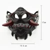 Halloween japonais samouraï Oni démon Masker plastique masker fête Kostuum Rekwisieten démon samouraï Cosplay horreur Prajna