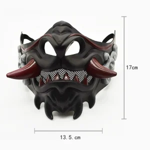 Halloween japonais samouraï Oni démon Masker plastique masker fête Kostuum Rekwisieten démon samouraï Cosplay horreur Prajna