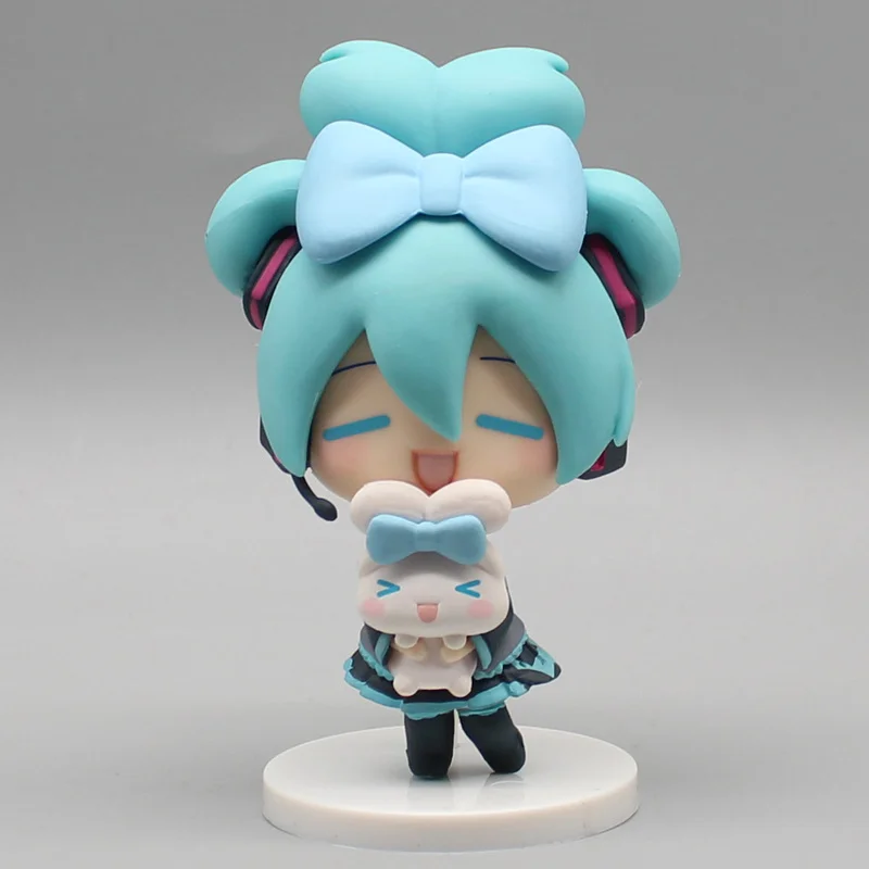 hatsune miku anime figurine tenant cannelle oeil de haricot kawaii décorations de table figurines d'action poupée modèle enfants toygift hatsune miku anime figurine tenant cannelle oeil de haricot kawaii décorations de table figurines d'action poupée modèle enfants toygift