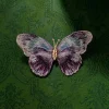broche papillon brodée exquise pour femme, haut de gamme, élégant, rétro, corsage d'insecte, design haut de gamme, accessoire de costume