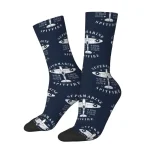 Supermarine Spitfire hommes chaussettes d&rsquo;équipage unisexe amusant avion de chasse pilote avion printemps été automne hiver robe chaussettes