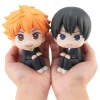10cm anime haikyuu figure hinata shoyo tobio kageyama 2 pièces ensemble figurine poupée jouet voiture pvc modèle kawaii décoration enfants cadeau